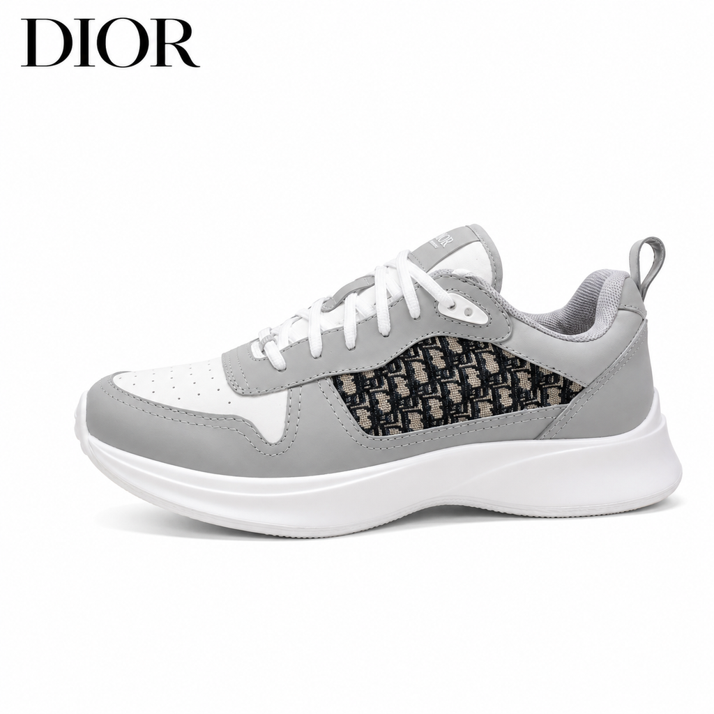 Dior Monogram Panel Low-Top Sneakers - Style 443
