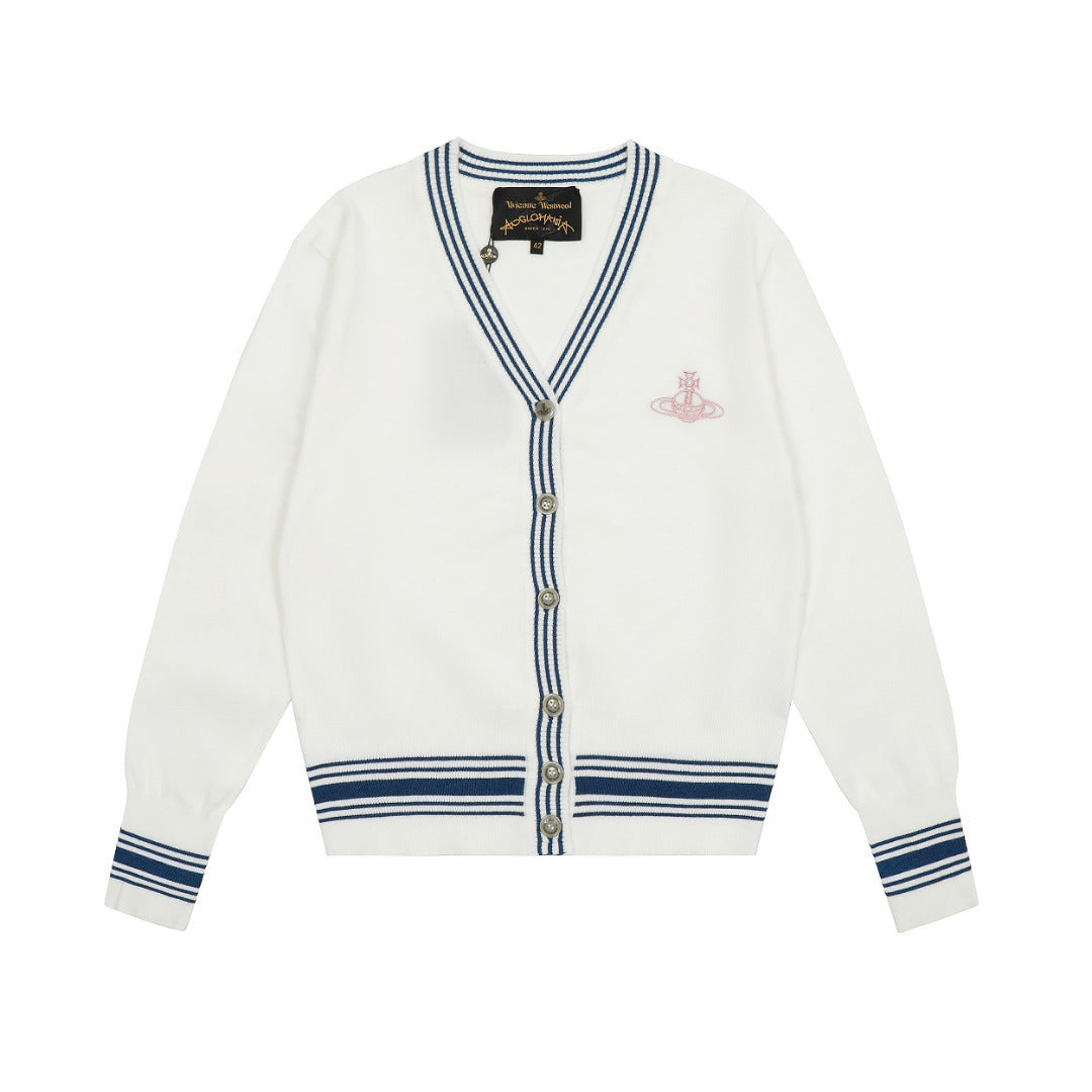 Vivienne Westwood Color-block Cotton-Wool Cardigan