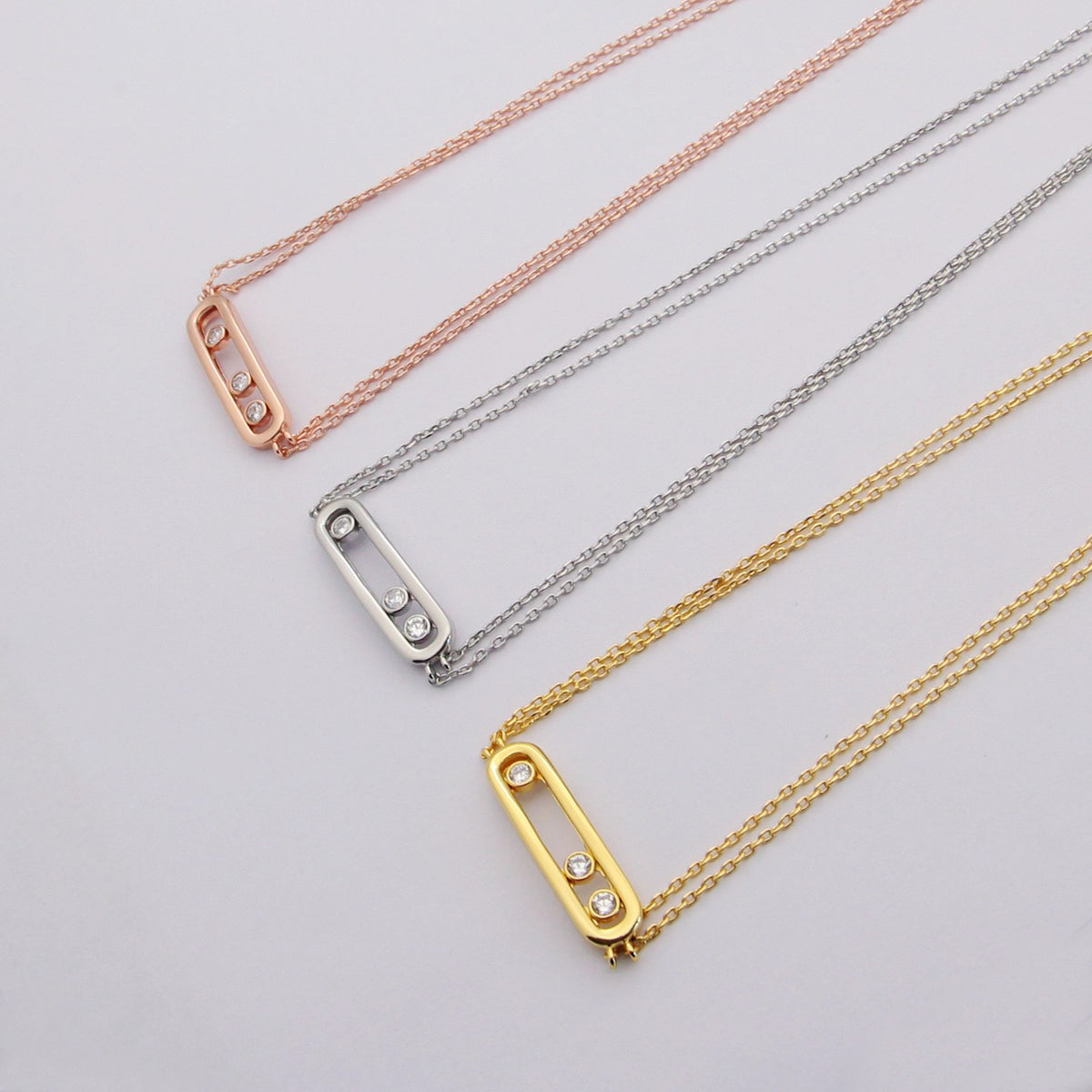 MESSIKA Crystal 18K Gold Necklace