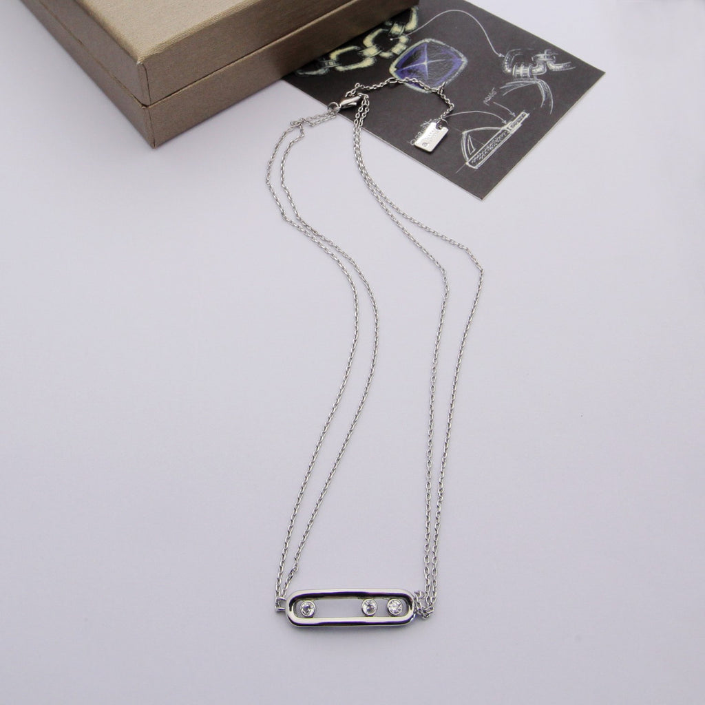 MESSIKA Crystal 18K Gold Necklace