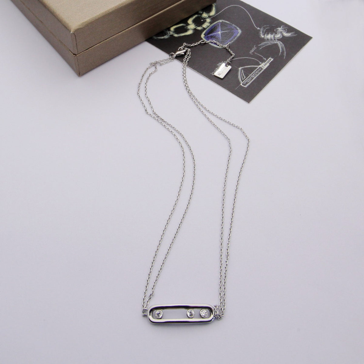 MESSIKA Crystal 18K Gold Necklace