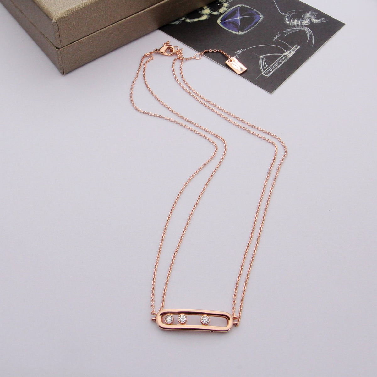 MESSIKA Crystal 18K Gold Necklace