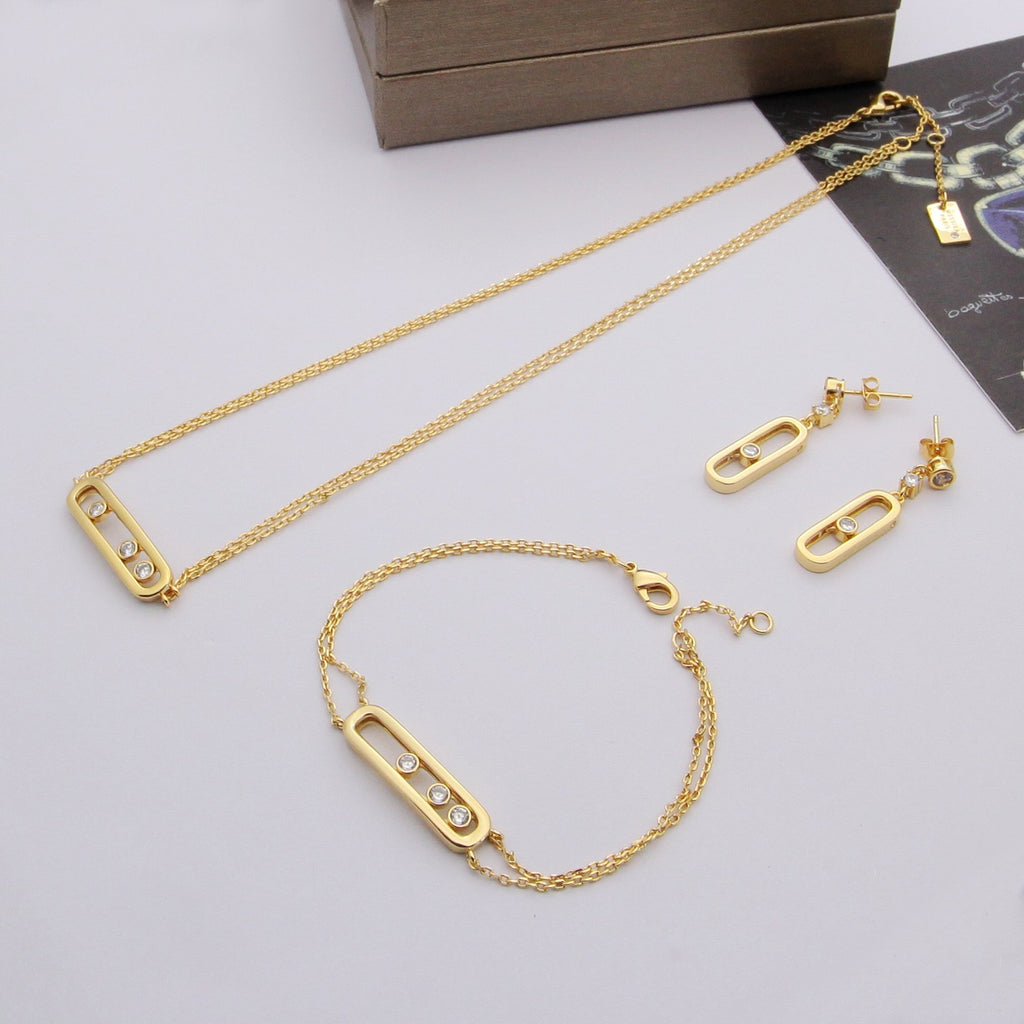 MESSIKA Crystal 18K Gold Necklace