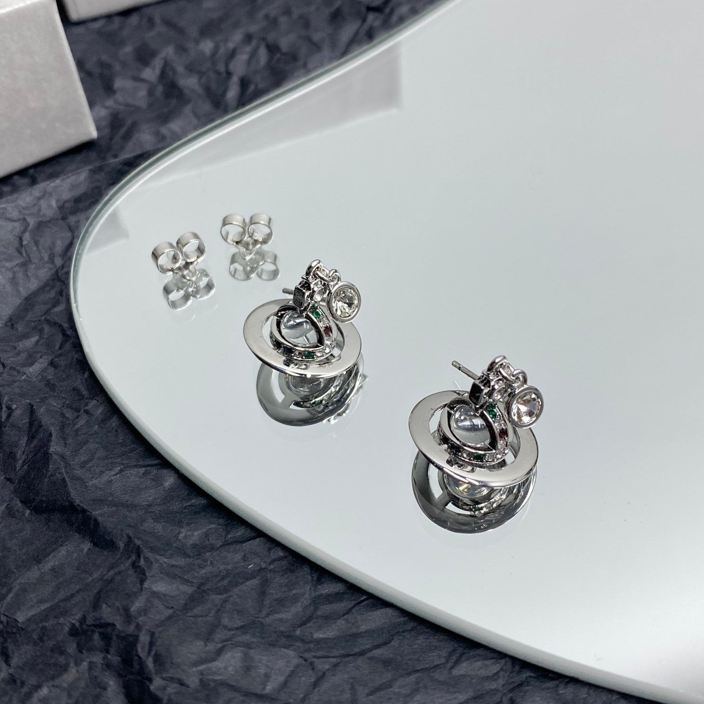 Vivienne Westwood Crystal Planet Earrings