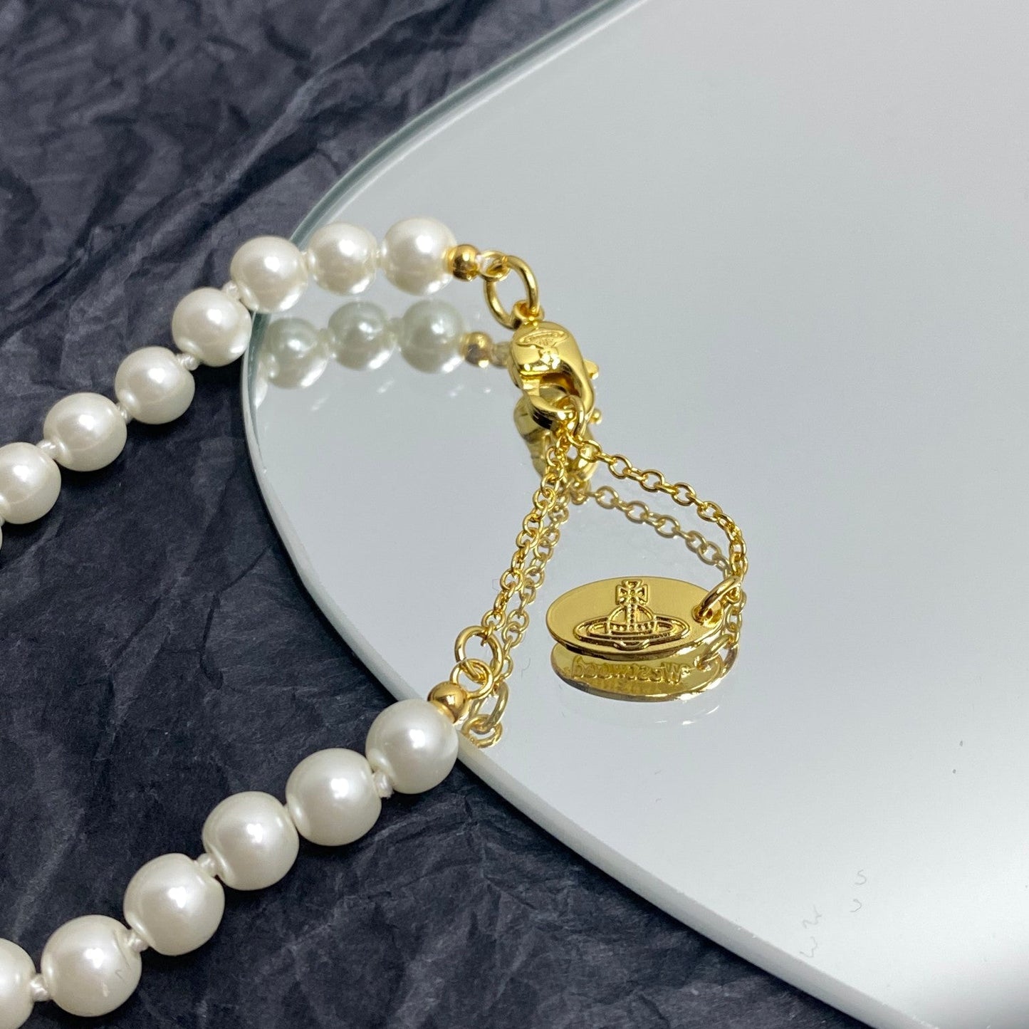 Vivienne Westwood Minimalist Pearl Necklace