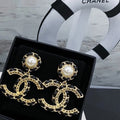 CHANEL Pearl Earrings