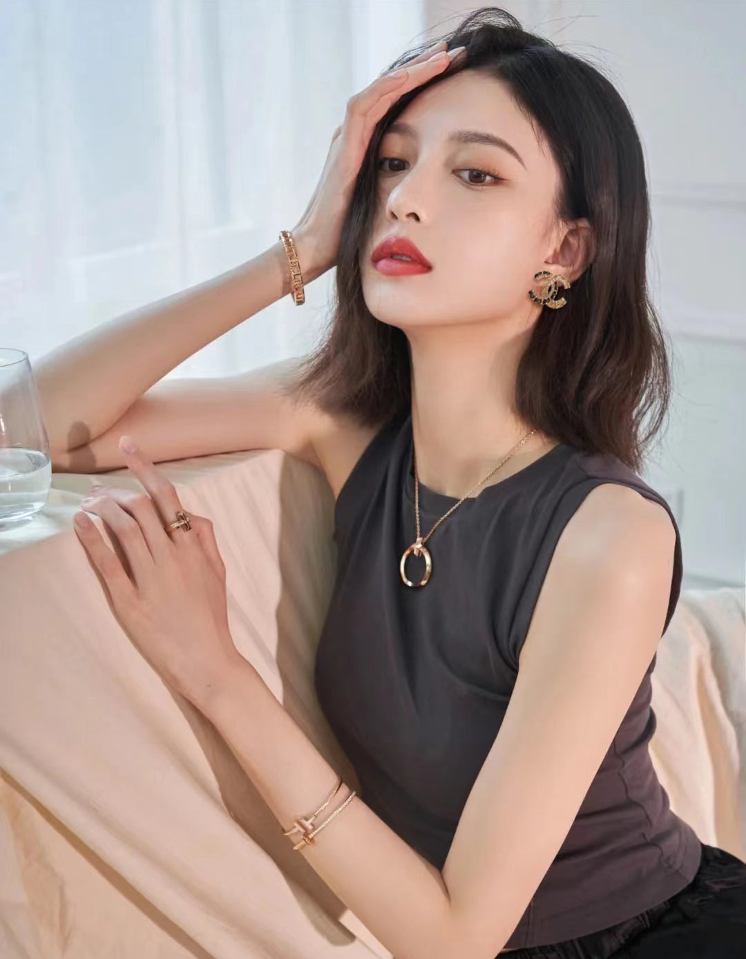 CHANEL Pearl Earrings