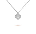 Crystal Four-Leaf Clover Necklace