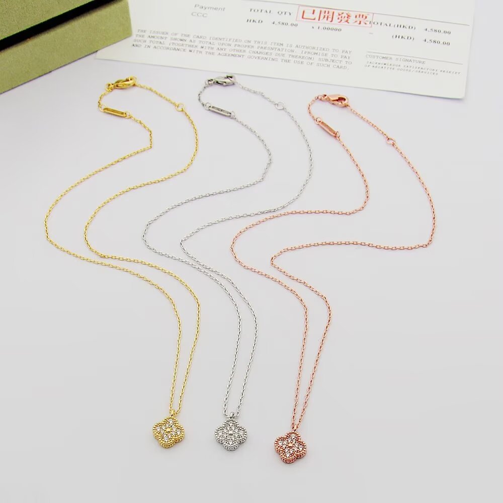 Crystal Four-Leaf Clover Necklace