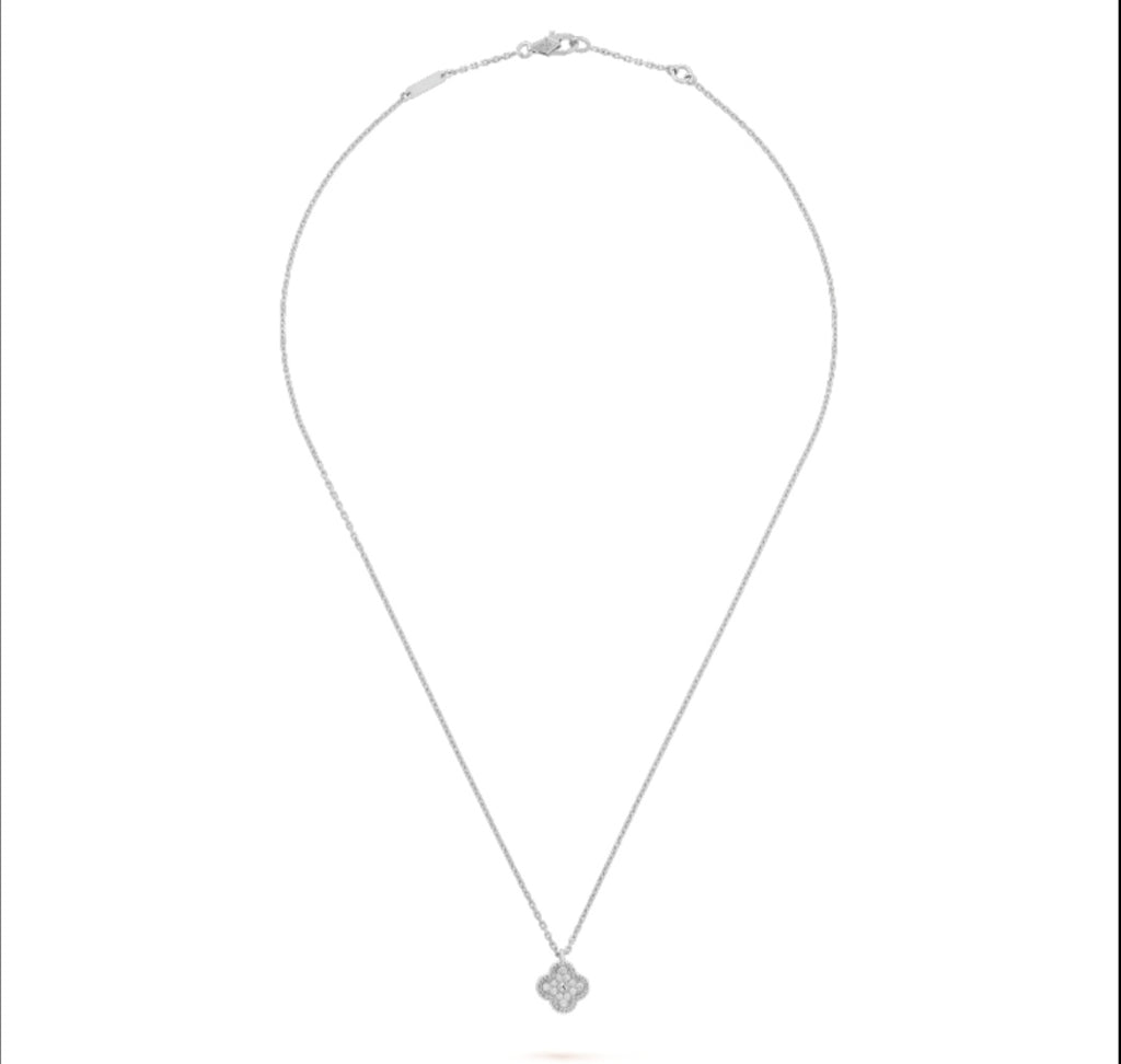 Crystal Four-Leaf Clover Necklace