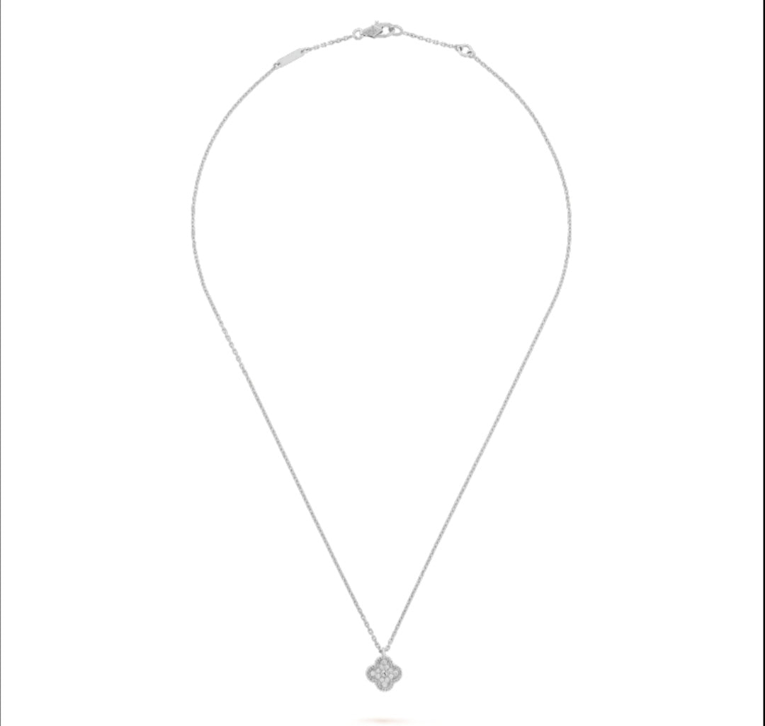 Crystal Four-Leaf Clover Necklace