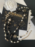 CHANEL Pearl Long Necklace