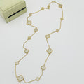 VAN CLEEF & ARPELS Crystal Four-Leaf Clover Necklace