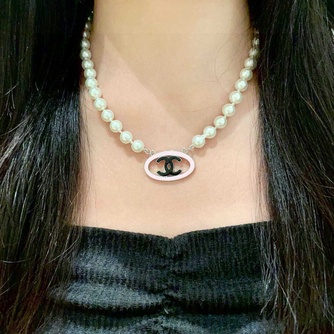 CHANEL P105 Pearl Double-C Necklace