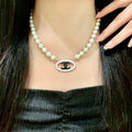 CHANEL P105 Pearl Double-C Necklace