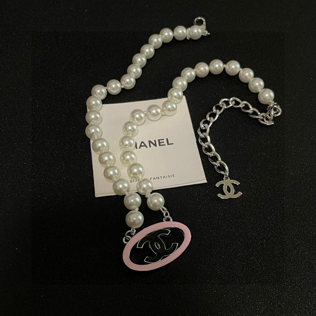 CHANEL P105 Pearl Double-C Necklace