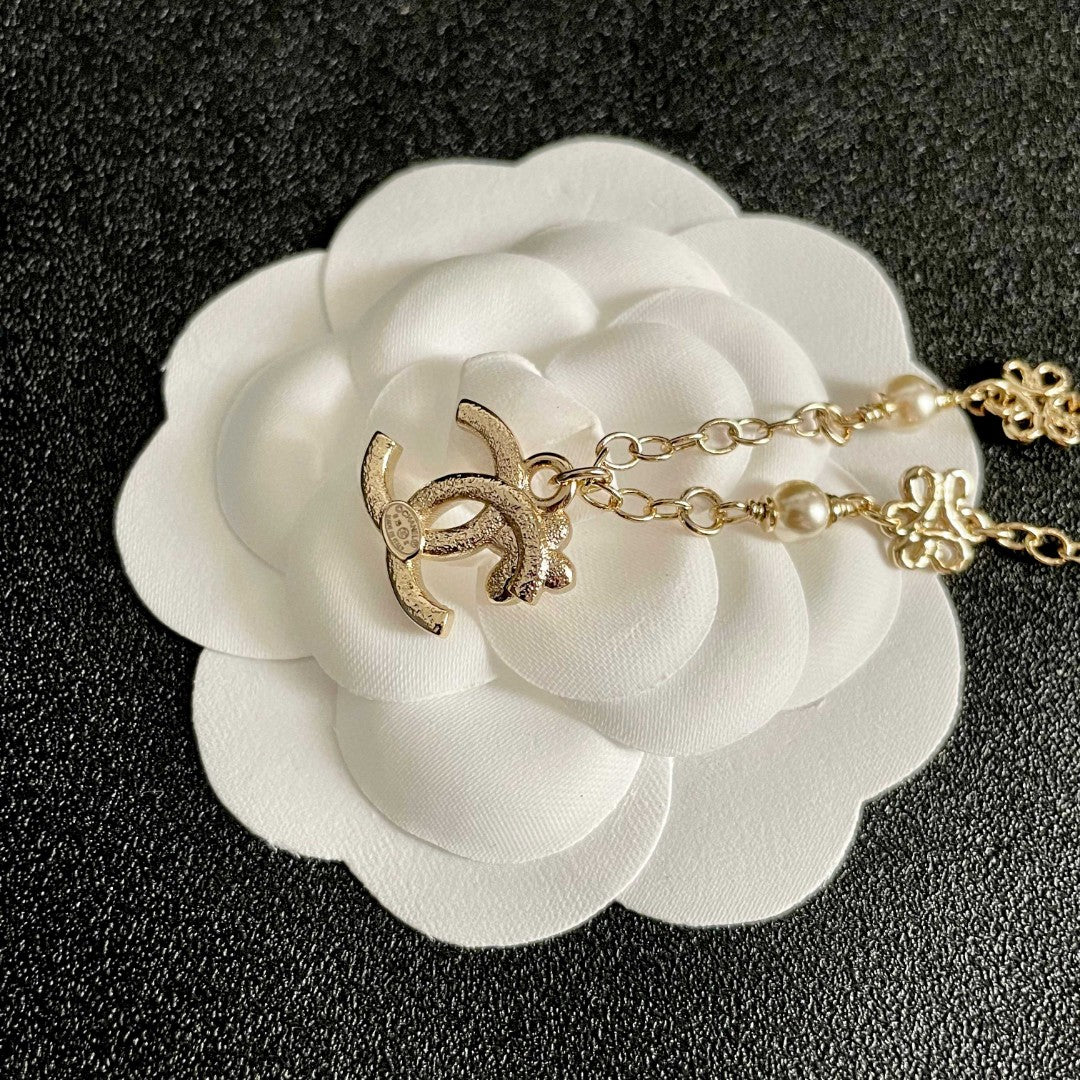 CHANEL P85 Pearl Double-C Necklace
