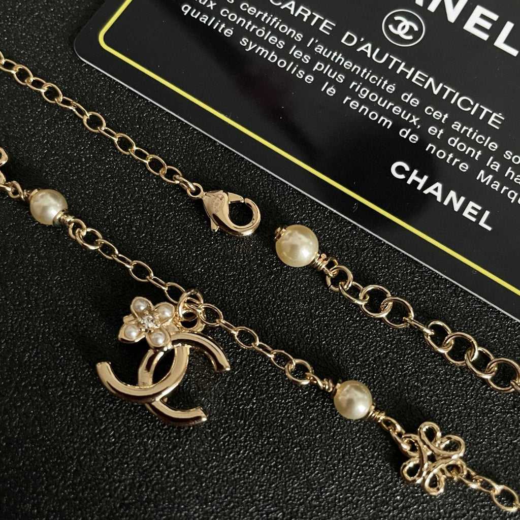 CHANEL P85 Pearl Double-C Necklace