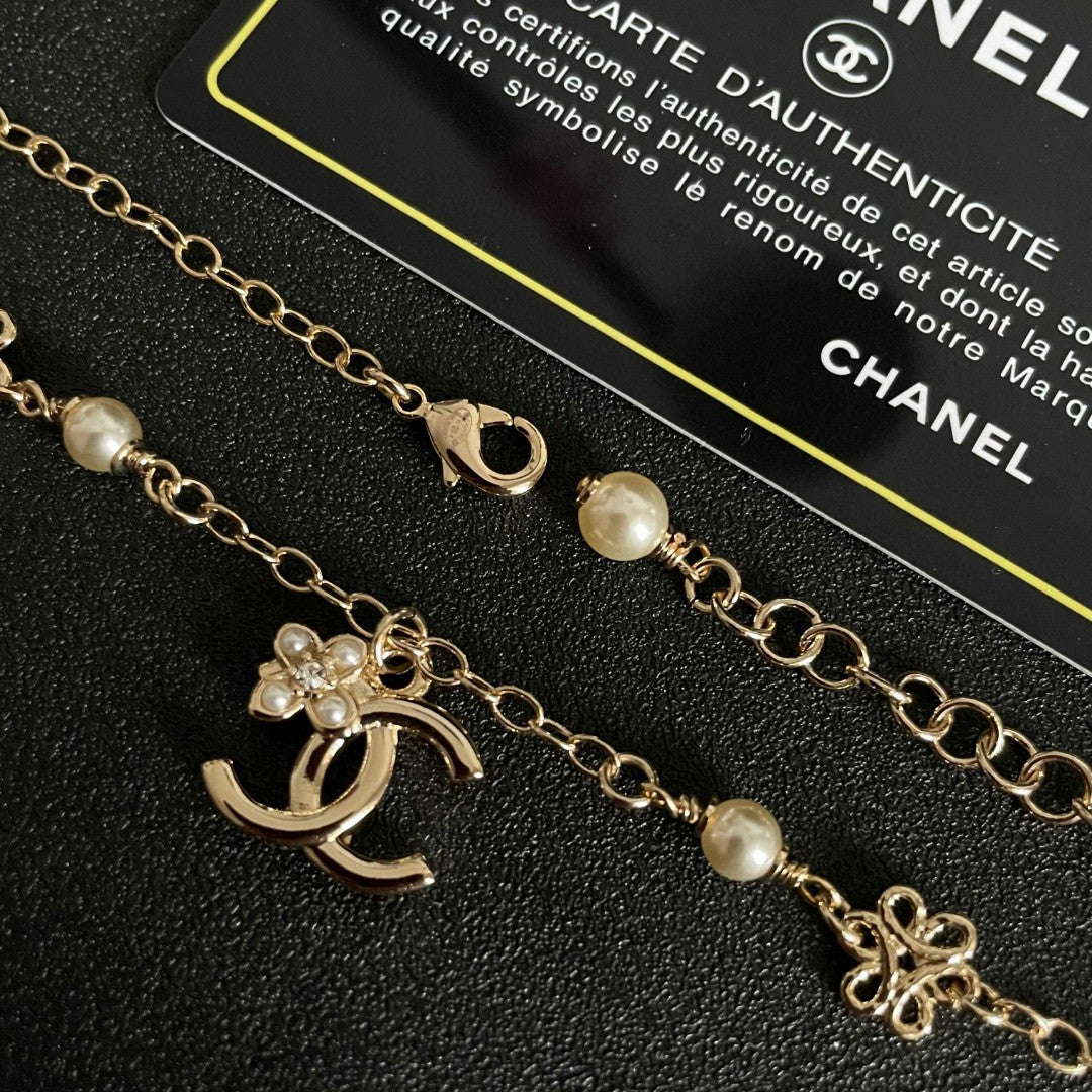 CHANEL P85 Pearl Double-C Necklace