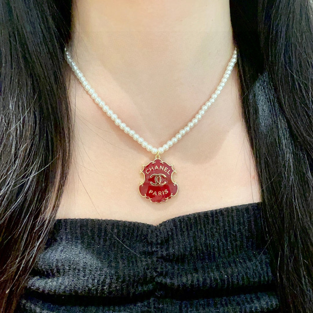 CHANEL P95 Pearl Double-C Necklace