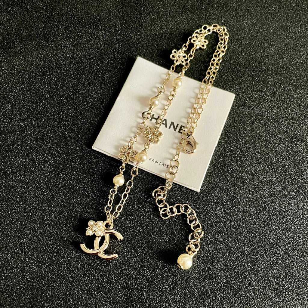 CHANEL P85 Pearl Double-C Necklace