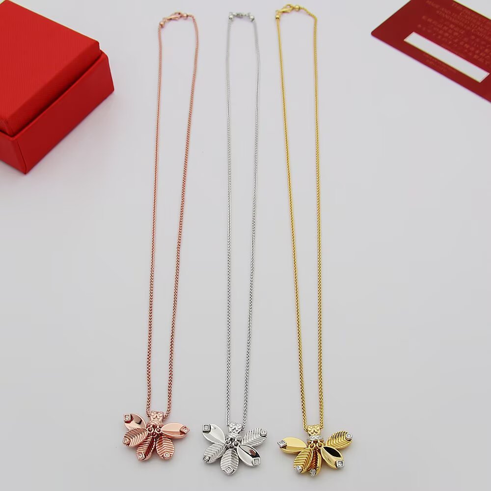 CARTIER Crystal Gold-Tone Necklace