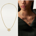 CARTIER Crystal Gold-Tone Necklace