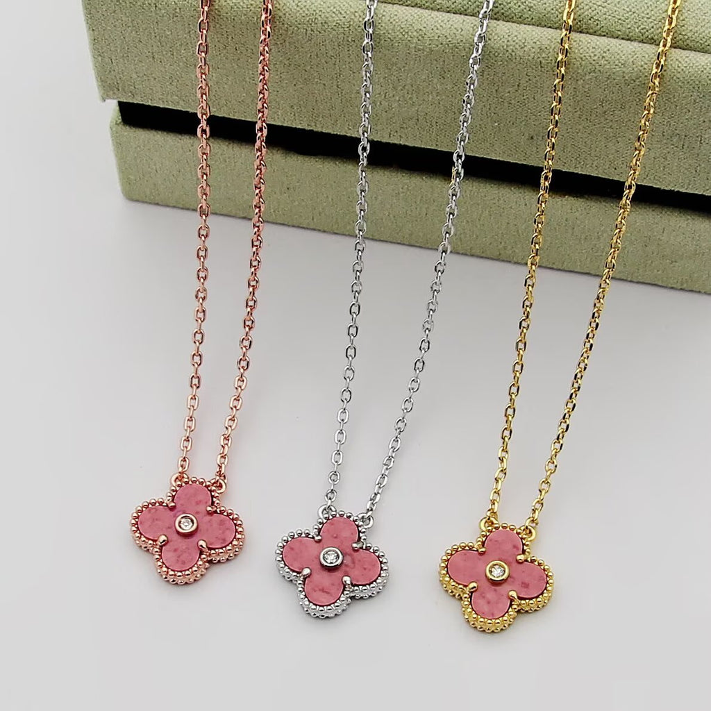 Crystal Four-Leaf Clover Earrings