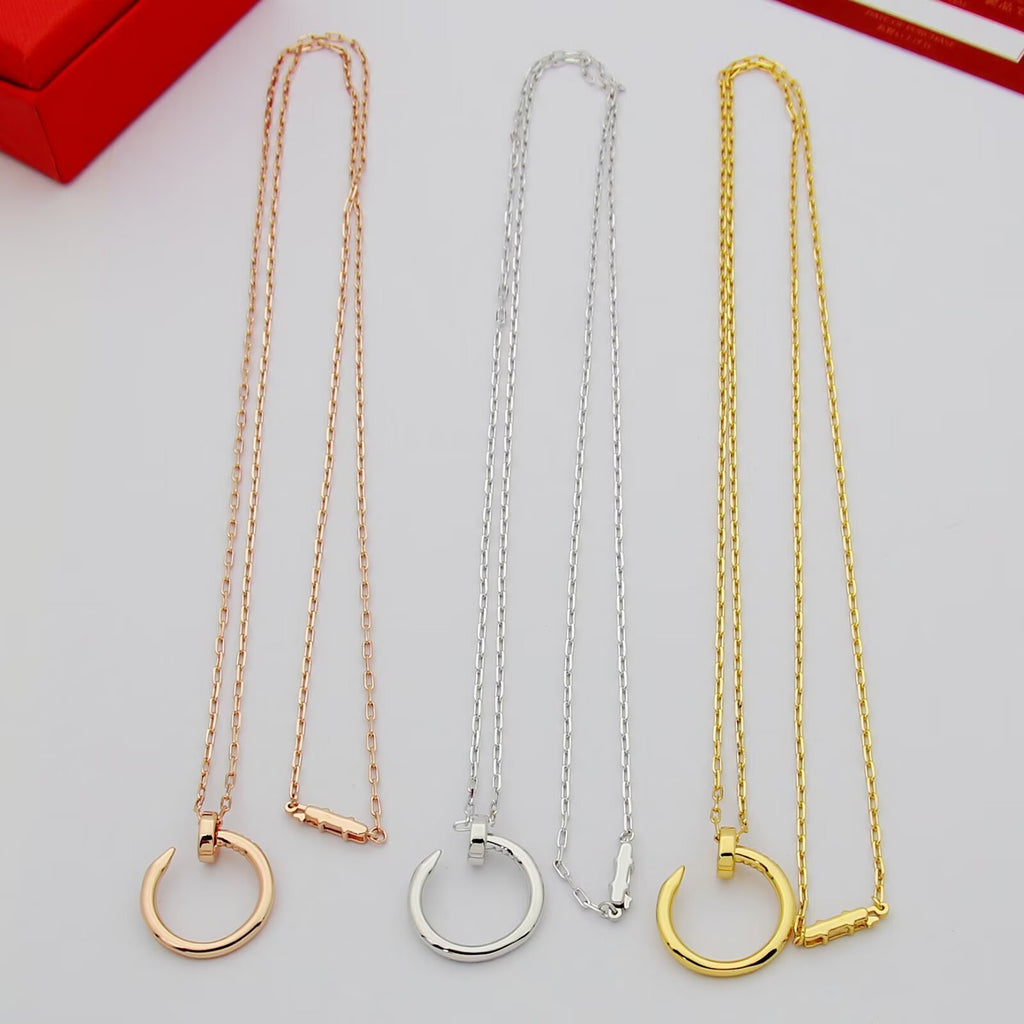 CARTIER 18K Gold Gold-Tone Silver-Tone Rose Gold-Tone Long Necklace