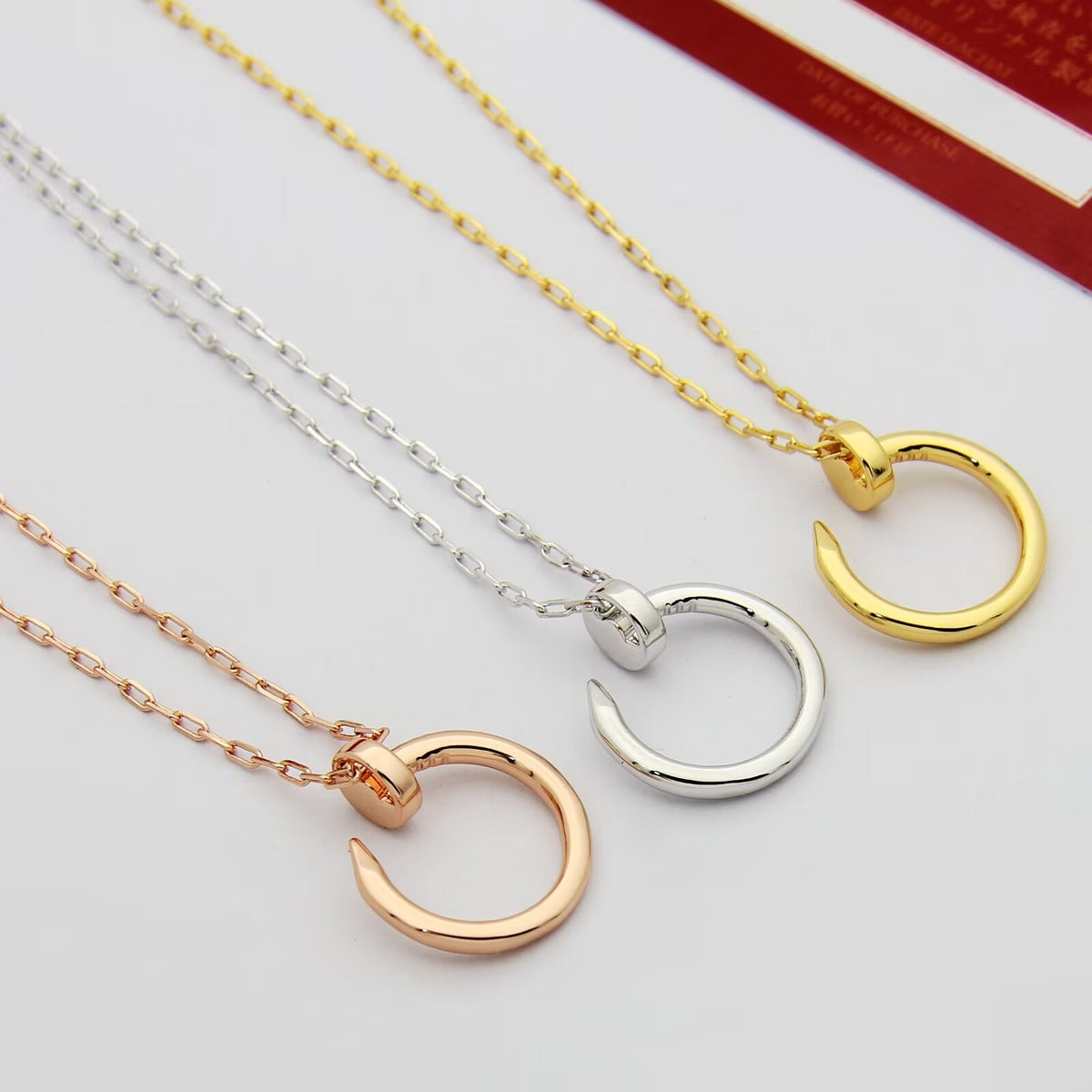 CARTIER 18K Gold Gold-Tone Silver-Tone Rose Gold-Tone Long Necklace