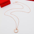 CARTIER 18K Gold Gold-Tone Silver-Tone Rose Gold-Tone Long Necklace