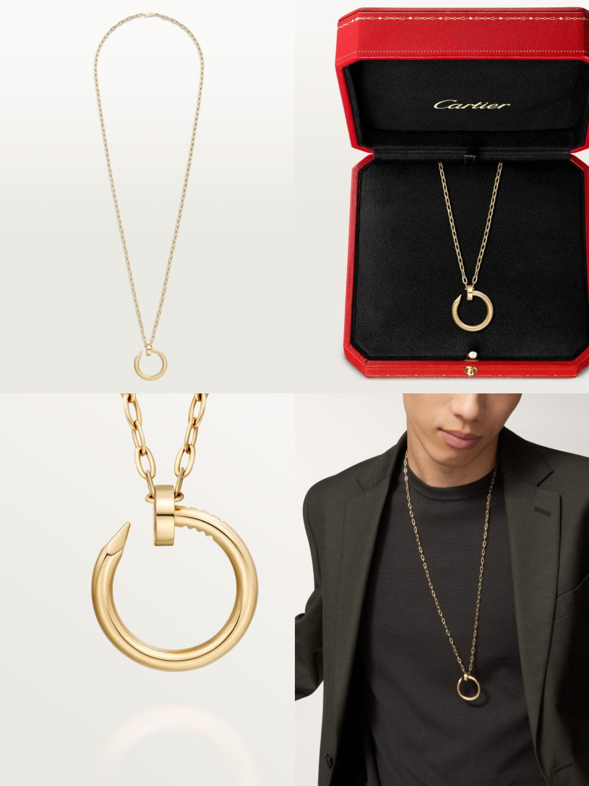 CARTIER 18K Gold Gold-Tone Silver-Tone Rose Gold-Tone Long Necklace