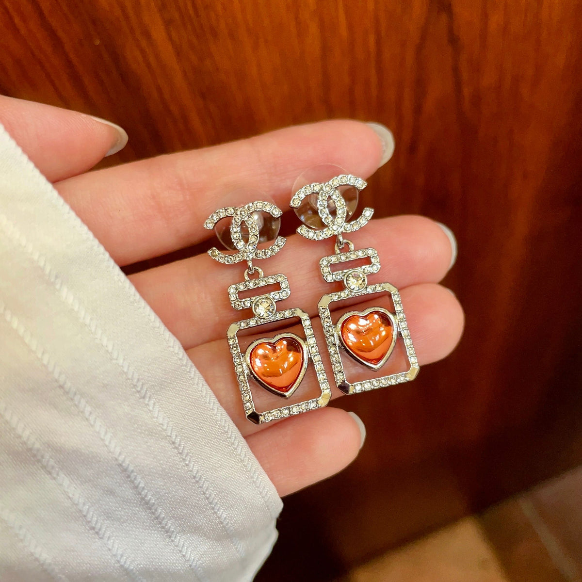CHANEL P80 Double-C Earrings