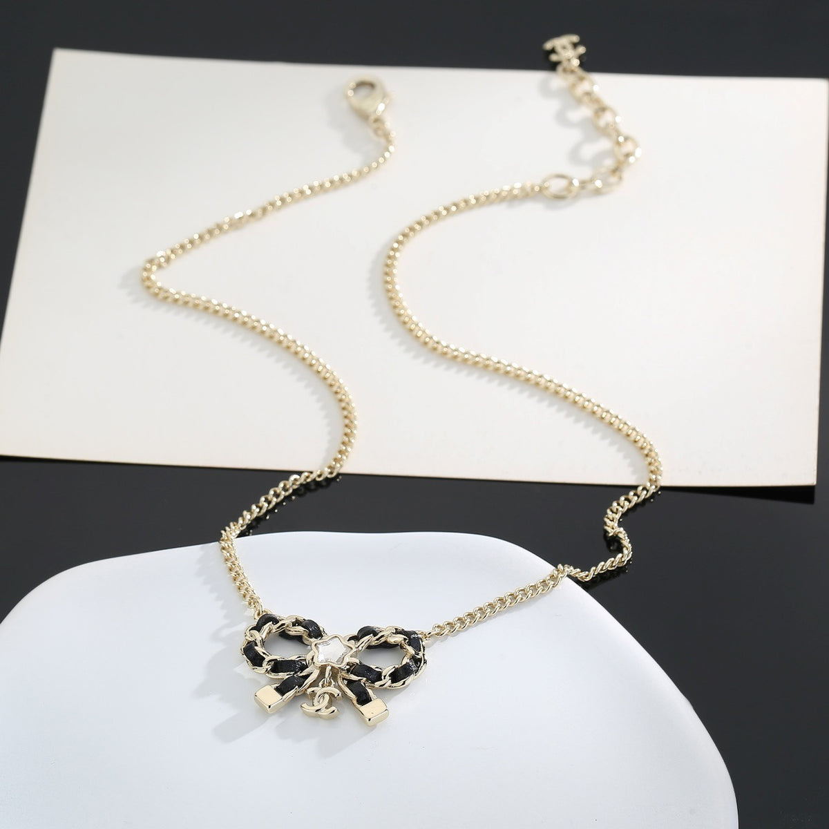 CHANEL Bow Necklace