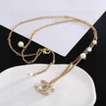 SWAROVSKI P60 Pearl Crystal Double-C Choker Necklace