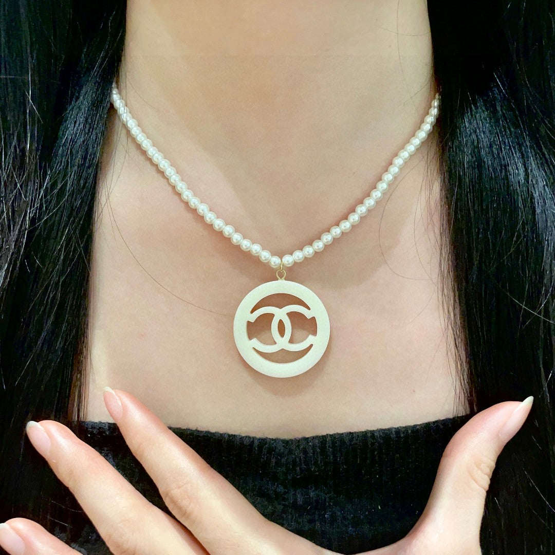 CHANEL P90 Pearl Double-C Necklace