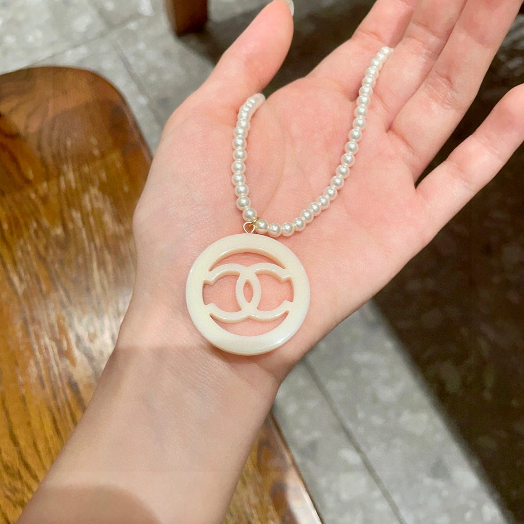 CHANEL P90 Pearl Double-C Necklace