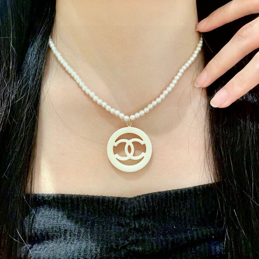 CHANEL P90 Pearl Double-C Necklace