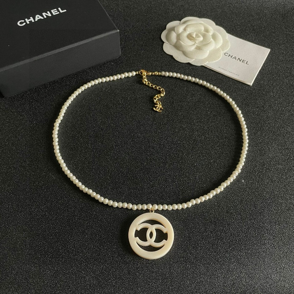 CHANEL P90 Pearl Double-C Necklace