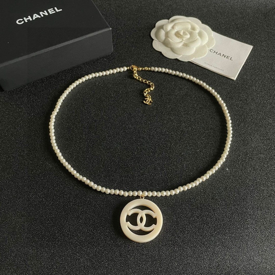 CHANEL P90 Pearl Double-C Necklace