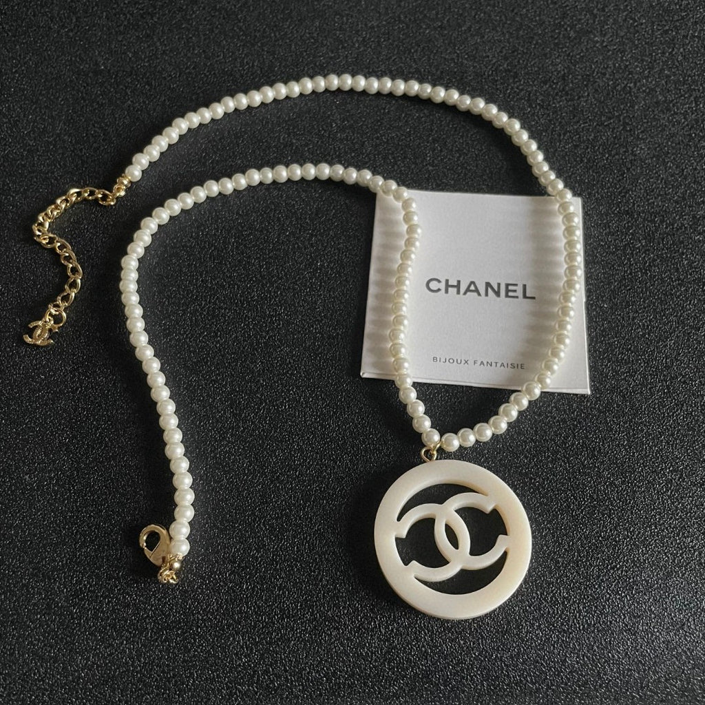 CHANEL P90 Pearl Double-C Necklace
