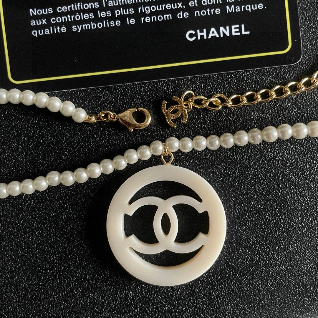 CHANEL P90 Pearl Double-C Necklace