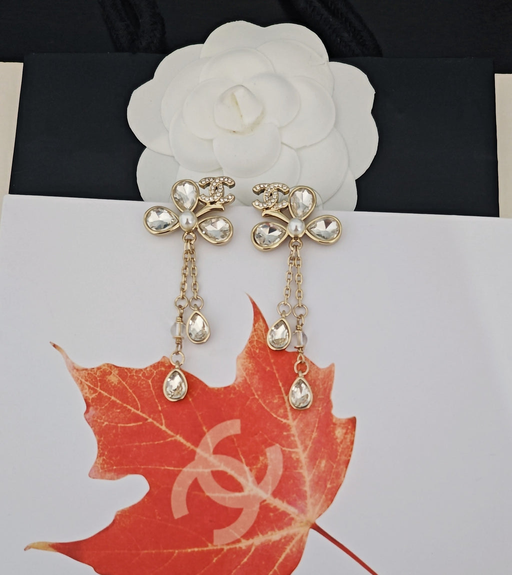 Crystal Tassel Earrings