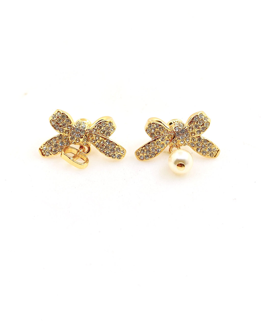 Crystal Bow Earrings