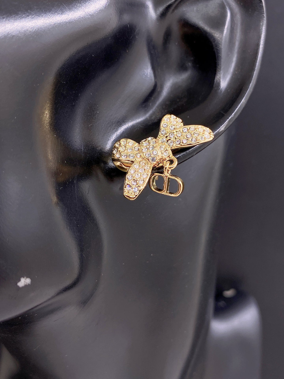 Crystal Bow Earrings