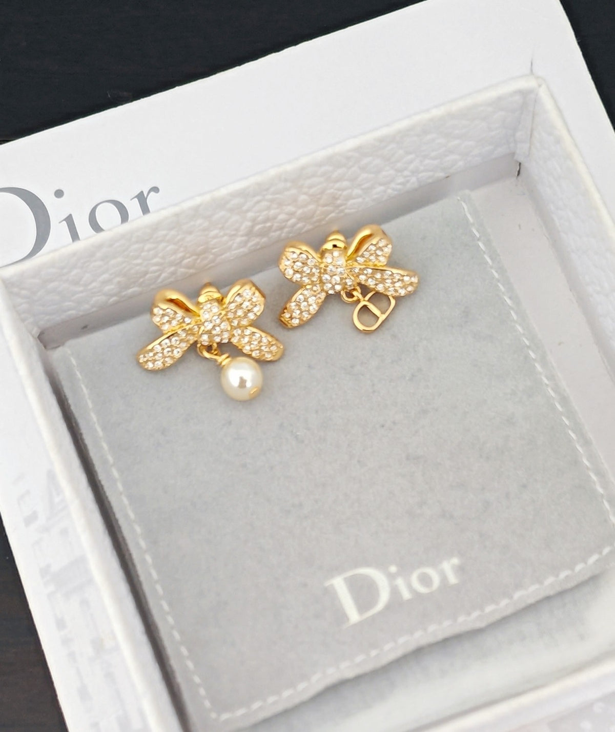 Crystal Bow Earrings