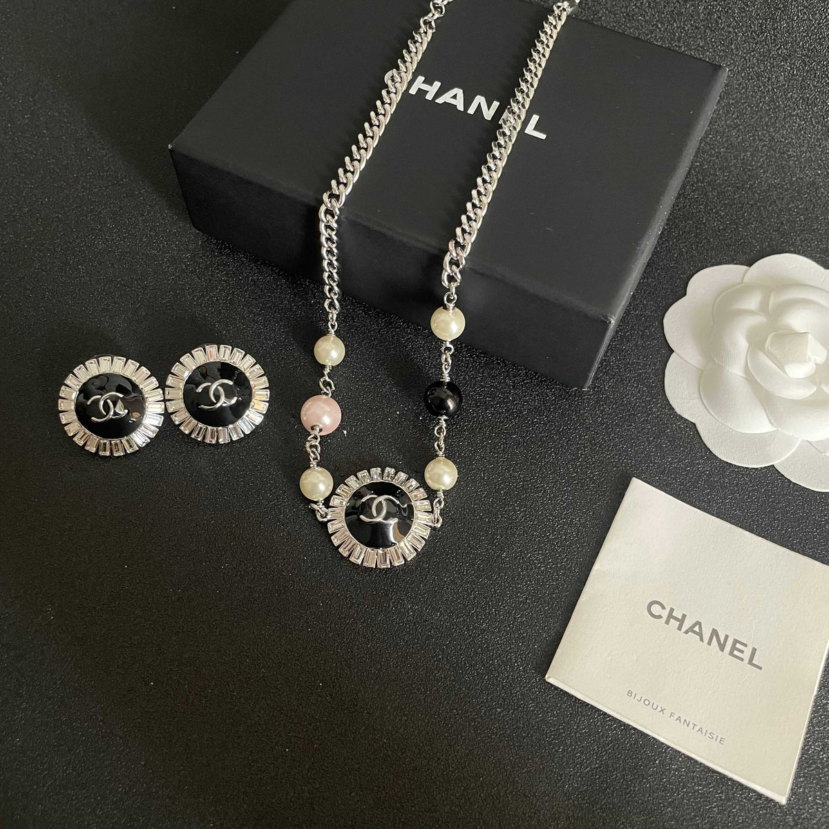 CHANEL P110 Pearl Double-C Necklace