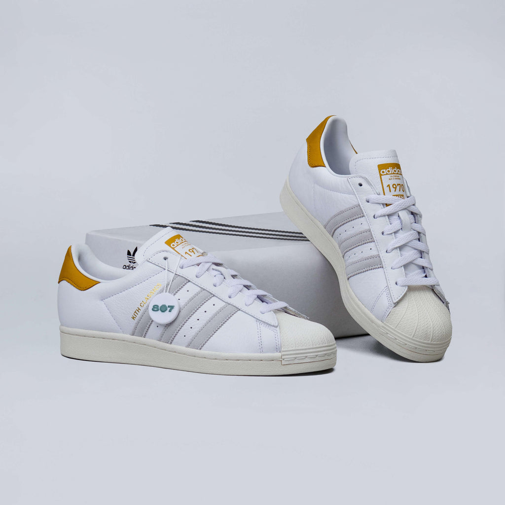 Kith × adidas Superstar White Low-Top Sneakers IE4798