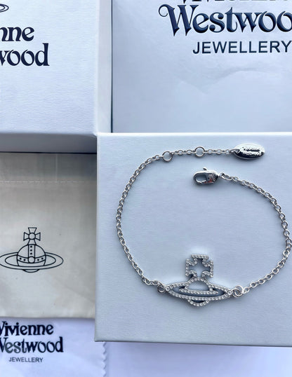 Vivienne Westwood Simple Rhinestone Bracelet