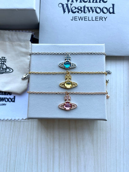 Vivienne Westwood Large Rhinestone Collar Necklace